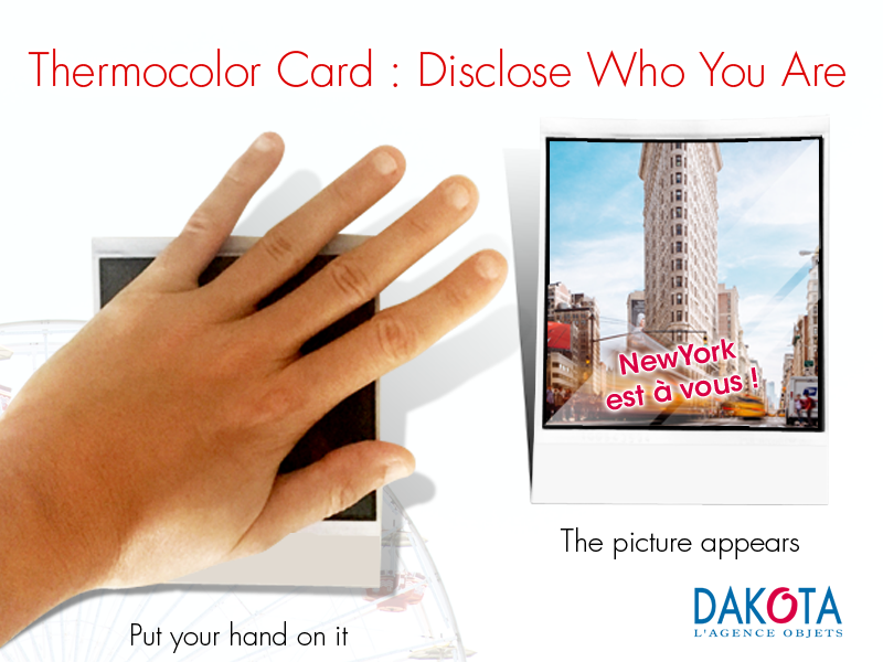 Dakota objet publicitaire client entreprise Thermocolor-Card