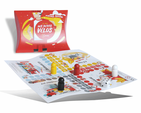 jeu-petits-coureurs-cofidis-créateur d'objets publicitaires-goodies-Dakota pub